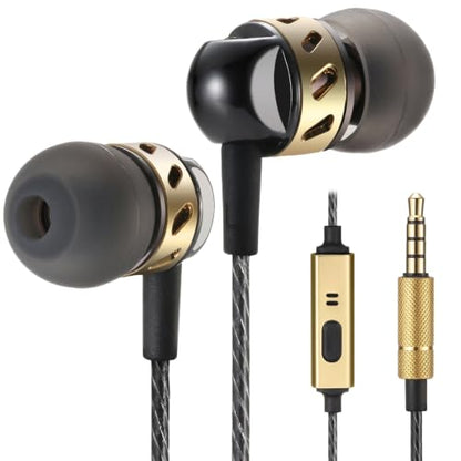 Betron AX5 Earphones Wired Earbud Headphones with Microphone