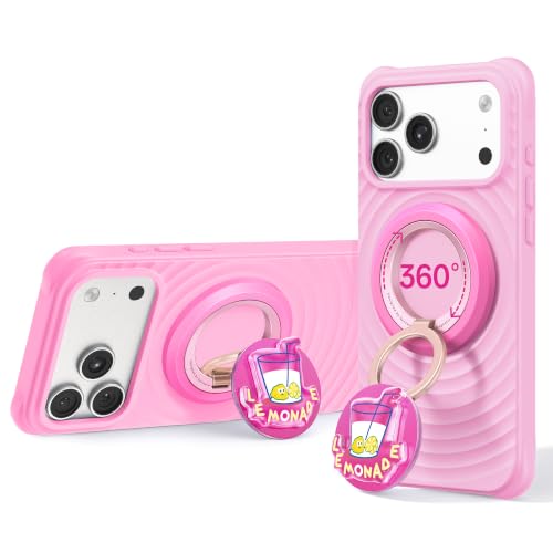 SYNCWIRE Magnetic Phone Ring Holder, for MagSafe Phone Grip Stand Kickstand - color: Mood-Blush Pink