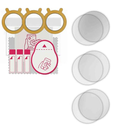 apgo 6x Hydrogel Ultra-Clear Screen Protector for Ø 50, Hydrogel Film, Flexible, Soft TPU with positioning layer easy installation