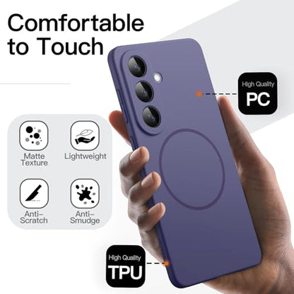 JETech Magnetic Slim Case for Samsung Galaxy S26 Plus, Cobalt Violet - color: Cobalt Violet, size: Galaxy S26 Plus