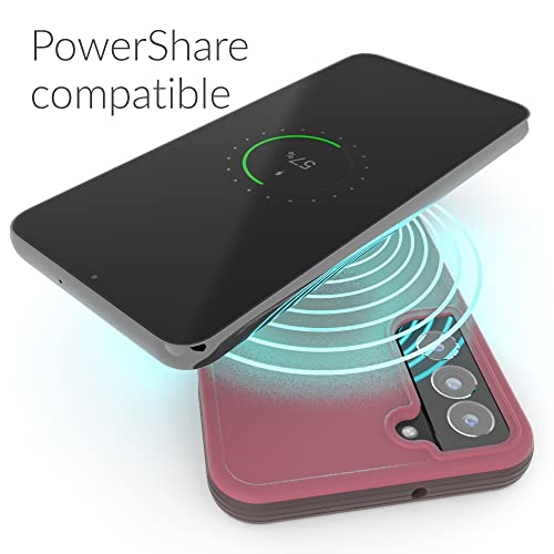 Crave for Galaxy S22 Plus Case, Shockproof Protection Dual Layer Case for Samsung Galaxy S22 Plus (6.6 inch) - Berry - color: Berry