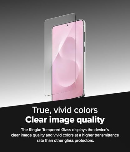 Ringke for Samsung Galaxy S25 Edge Screen Protector [Easy Slide, 2 Pack] | Easy Installation with Alignment Tool, Case Friendly Premium 9H Hardness Tempered Glass - size: Galaxy S25 Edge