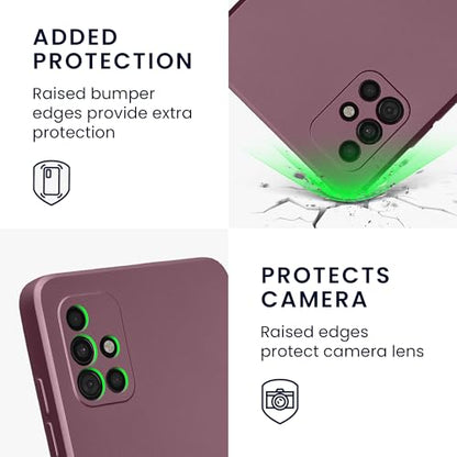 kwmobile Case Compatible with Samsung Galaxy A51 Case -Soft TPU Back Phone Cover - with Metallic Look - Metallic Lavender - color: Metallic Lavender, size: Galaxy A51