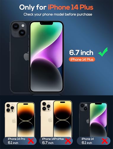 4 Pack for iPhone 14 Plus Screen Protector，Premium Tempered Glass Film 9H Hardness，Scratch Resistant，Bubble Free，Easy Installation，Ultra Durable，HD Clear，Case Friendly [6.7 inch] - size: iPhone 14 Plus