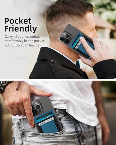 For Magsafe Wallet Stand, Holder 10 Cards, Strongest Magnetic Phone Wallet | Leather Magnetic Card Holder Wallet for iPhone 17/16/15/14/13/12 Series, ID Window, 4 Card Slots, RFID Blocking, Blue - color: Blue