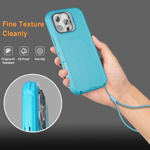 Follaroma for iPhone 16 Pro Case,Magnetic,Heavy Duty Case,6.3'',Teal - color: Teal, size: iPhone 16 Pro 6.3''