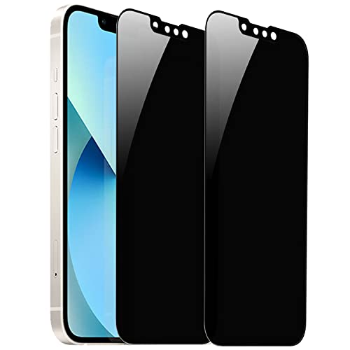 2 Pack 360 Degree Privacy Tempered Glass for iPhone 13/13 Pro/iPhone 14 / iPhone 17e /16e Anti-Spy Screen Protector 4 Directions Film 4 Sides 6.1 inch - size: For iPhone 17e / 16e/13 Pro/13 / 14
