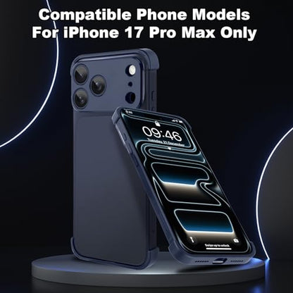 Phone Case Crafted for iPhone 17 Pro Max.Dark Blue - color: Dark-blue, size: iPhone 17 Pro Max