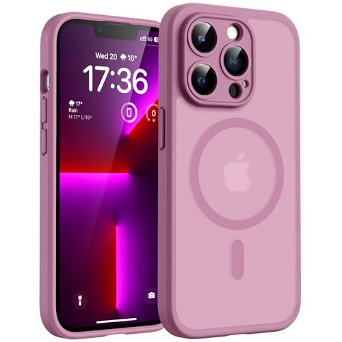 TOCOL for iPhone 13 Pro Max Case, Compatible with Magsafe Charger, Full Camera Protection, Translucent Matte for iPhone 13 Pro Max iPhone Case 6.7 inch (Lilac Purplee) - color: LilacPurple, size: Iphone 13 Pro Max