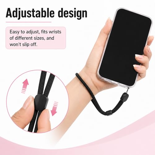 5 Pack Anti Theft Phone Wrist Strap with 5 Pcs TPU Tether Tabs, Cellphone Wrist Straps, Wrists Strap for Phones Case, Smartphones
