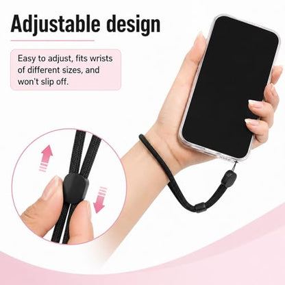 5 Pack Anti Theft Phone Wrist Strap with 5 Pcs TPU Tether Tabs, Cellphone Wrist Straps, Wrists Strap for Phones Case, Smartphones