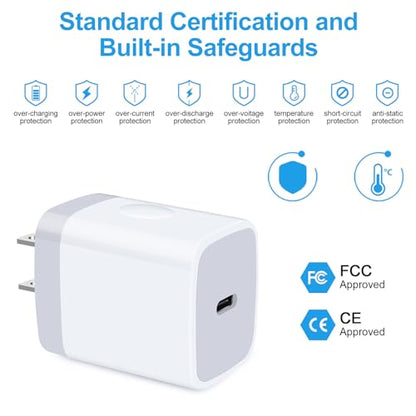 USB C Box Fast Wall Charger for Samsung Galaxy A37/A57/S25/S24 FE/A16/A17 - color: White