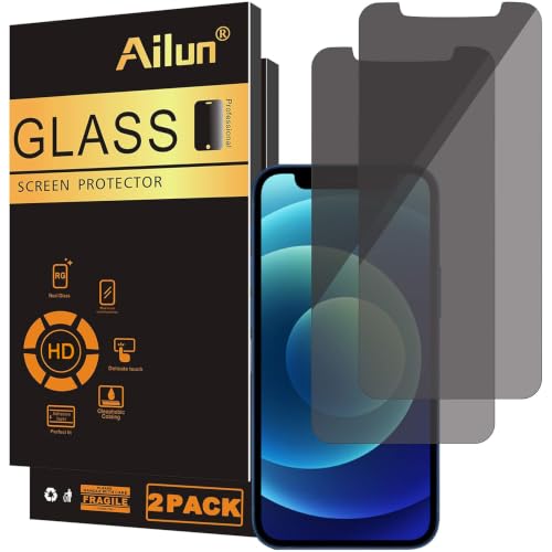Ailun 2 Pack Privacy Screen Protector for iPhone 12 Mini 5.4 Inch - size: 12 Mini 5.4 inches