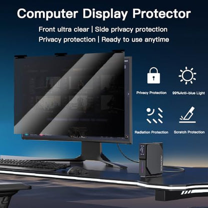 2 Pack Magnetic Hanging Computer Privacy Screen for 24 ''16:9 Aspect Ratio - color: 2 Pack Magnetic Hanging 24 Inch for 16:9