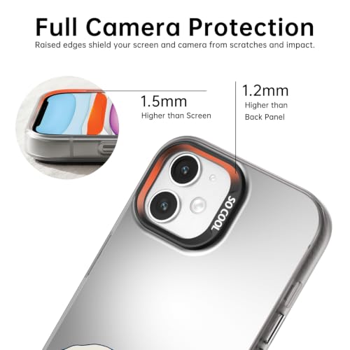 for iPhone 11 Case, TPU, Drop Protection, Waves | Matte Silver Back, Shockproof, Fade-resistant, Anti-yellow, Lens Protection, Precise Cutout, Slim grip, Waves - color: Waves, size: iPhone 11