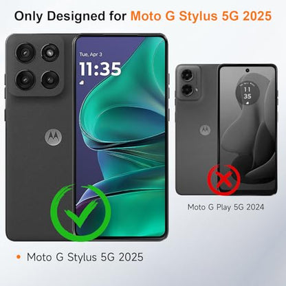 Asstar 2-Pack Moto G Stylus 5G 2025 Privacy Screen Protector - color: Black-Moto G Stylus 5G 2025