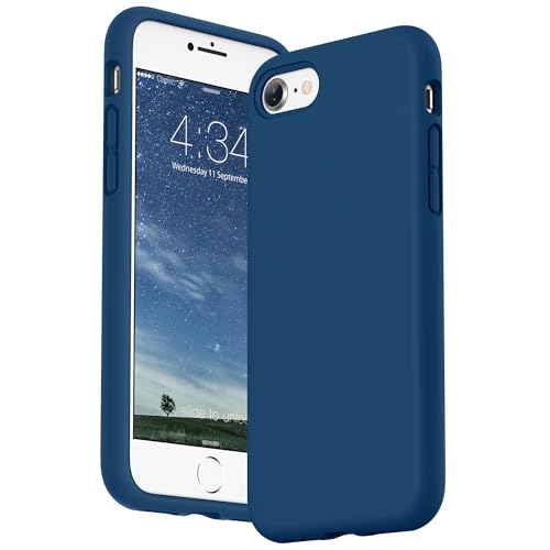 SURPHY Designed for iPhone SE Case, iPhone 8 Case, iPhone 7 Case, Liquid Silicone Phone Case for iPhone se 3rd 2nd SE 2022 SE 2020, Blue Horizon - color: Blue Horizon