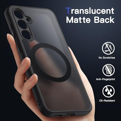 JETech Magnetic Case for Samsung Galaxy S24 FE, Black - color: Black, size: Galaxy S24 FE