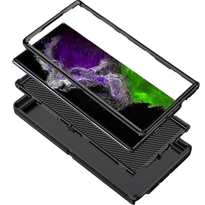 for Galaxy Note 20 Ultra Case Heavy Duty Shockproof Dust/Drop Poof 3 Layers Full Bady Protection Rugged Cover Case for Samsung Galaxy Note 20 Ultra,Black - color: Black