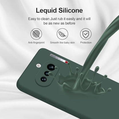 GiiYoon Silicone Case for Nothing Phone 4a, Green - color: Green, size: Nothing Phone 4a