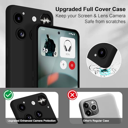 Silicone Case for Nothing Phone 3, Black - color: Black, size: Nothing Phone 3