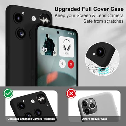 Silicone Case for Nothing Phone 3, Black - color: Black, size: Nothing Phone 3