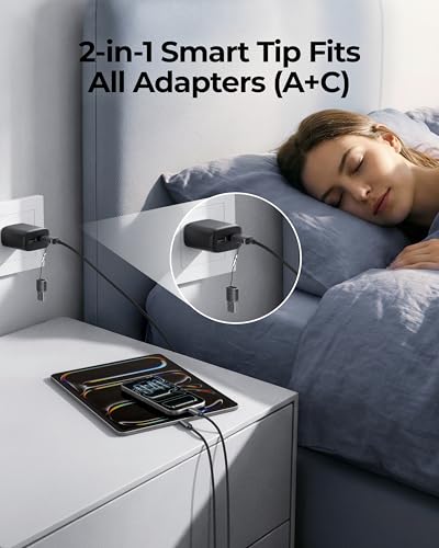 VIYISI 100W Fast Charging Cable 2-in-1 with USB-C & Lighting