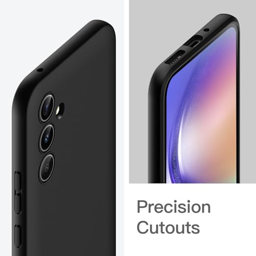 JETech Slim Case for Samsung Galaxy A54, Black | Soft TPU Design, Matte Finish, Shockproof Protection - size: Galaxy A54