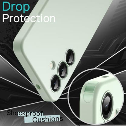 JETech Slim Case for Samsung Galaxy S25, Mint | Camera Lens Protection, Soft TPU Design, Matte Finish, Shockproof Protection - color: Mint, size: Galaxy S25
