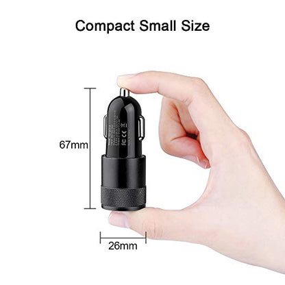 Fast Car Charger, Quick Charging 5.4A/30W Phone USB Adapter Rapid Plug - color: Black, style: USB A