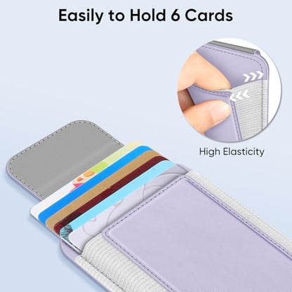 FINPAC MagSafe Wallet Magnetic Card Wallet Holder for Women Men - color: Light Purple
