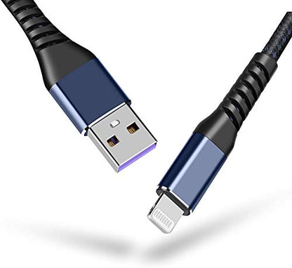 [ Apple Certified 2pack ] iPhone Charger,Lightning Cable, Fast Charging Cables for Apple iPhone 12/11/11Pro/11Max/ X/XS/XR/XS Max/8/7/6/5S/SE/iPad Mini Air (16ft, Blue) - color: Blue, size: 16foot