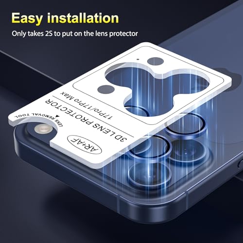 SPARIN Camera Lens Protector for iPhone 17 Pro Max/iPhone 17 Pro