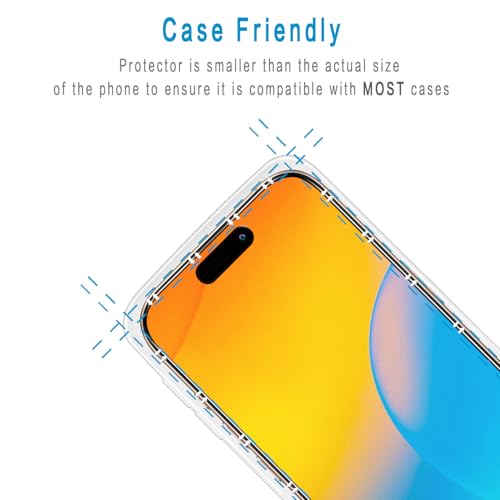 2 Pack Matte Privacy Screen Protector for iPhone 16 Pro