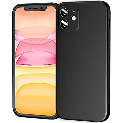 FanTEK Phone Case Compatible with iPhone 11 Case, Anti-Scratch & Fingerprint Phone Case Protective Cover, Matte Black - size: iPhone 11