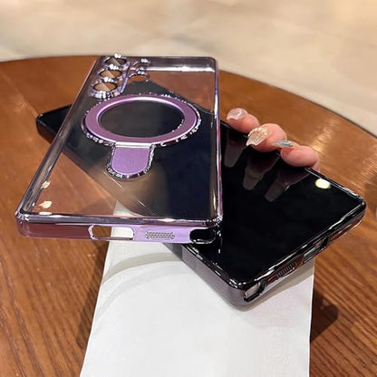 LXK Magnetic for Samsung Galaxy S26 Ultra Case with Stand, Compatible with MagSafe, with Camera Protector, Clear Luxury Military-Grade Drop Protection iPhone Case for Galaxy S26 Ultra 6.9" Purple - color: Purple