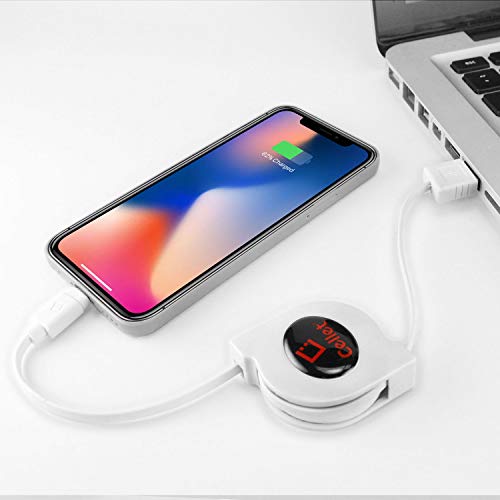 Retractable Lightning iPhone Cable, Charging Cord Compatible with Apple iPhone 14 Pro Max Plus mini 13 12 11 Xs Xr X SE 8 7 6 5 iPad Pro Air Mini 6 iPod Touch, Nano (MFI Certified) (Lighting Black) - style: Lighting (Apple) Black