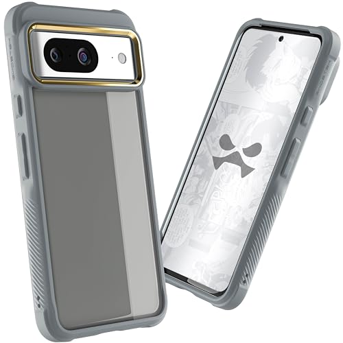 Ghostek Covert Pixel 8 Case Clear - Hard Anti-Scratch Back, Silicone Bumper, Compatible with Wireless Charging, Shockproof Phone Cover (6.2 Inch, Gray) - color: Gray [Limited Edition], size: Pixel 8