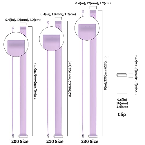 Sinjimoru C-Shaped Clip Finger Phone Grip, Silicone Strap, Lavender 200 - color: Lavender, size: 200