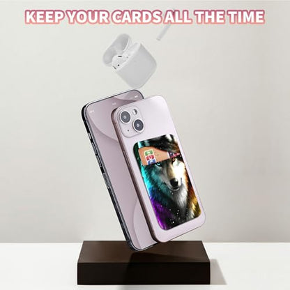 Phone Credit Card Holder Stick on, Cell Phone Pocket Self Adhesive Stretchy Stick on Wallet ID Credit Card Case Pouch Sleeve with Flap for All Smartphones, Grey Hatch - color: Grey Hatch