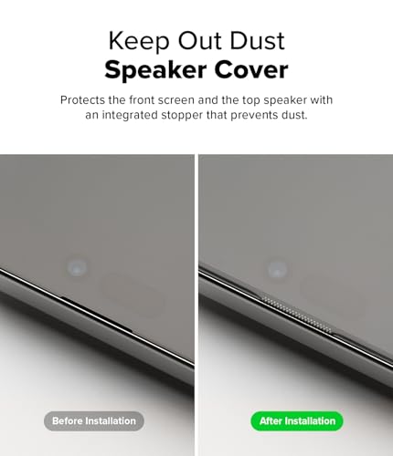 Ringke for iPhone 16/15 Screen Protector [Easy Slide, 2 Pack] | Easy Installation with Alignment Tool, Case Friendly Premium 9H Hardness Tempered Glass - size: iPhone 16 & 15