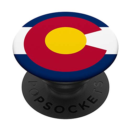 Colorful Colorado Flag PopSockets Grip and Stand for Phones and Tablets