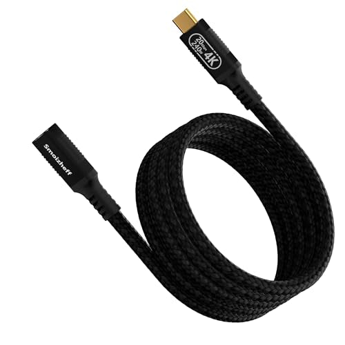 2M/6.6Ft USB C Extension Cable, 20Gbps Data Transfer & 240W PD Fast Charging, 4K@60Hz Video Cable,Nylon Braided Male to Female Extender for M_acBook, Laptop, Monitor, Phone - size: 6.6ft/2M
