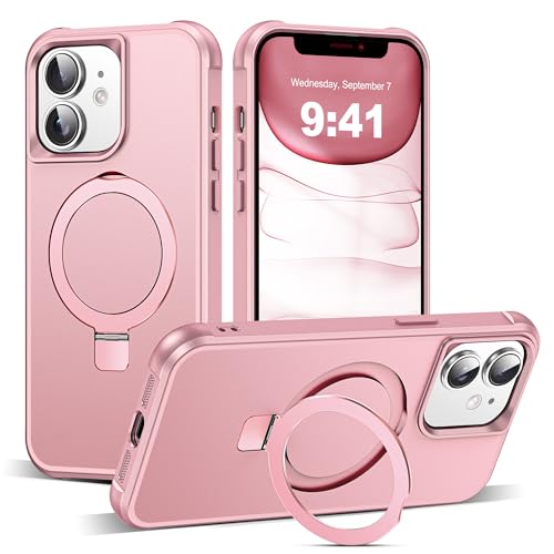 SKYLMW Compatible with iPhone 11 Case with Stand,Rose Gold - color: Rose Gold, size: iPhone 11