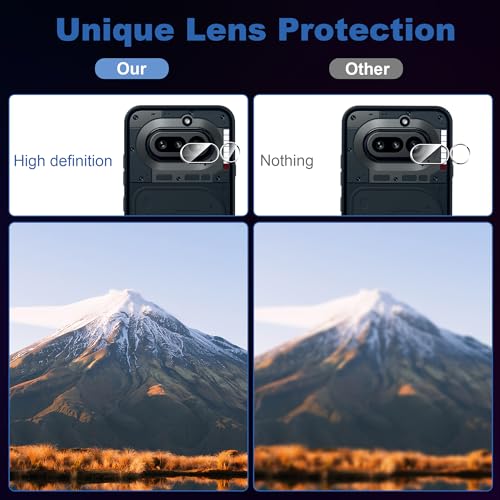 for Nothing Phone (4a) Screen Protector with Camera Lens Protector,9H Hardness Anti-Scratch Tempered Glass Flim, Case Friendly, Anti-Fingerprint,Anti-Scratch (2+2 PACK) - color: Nothing Phone (4a)
