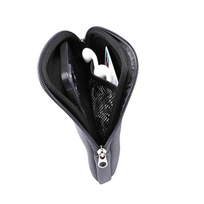 Neoprene Cell Phone Sleeve Zipper Phone Pouch Case for Samsung Galaxy S26 Ultra S25 Ultra S24 Ultra S23 Ultra A17 A16 A26 A36 A56 A15 A25 A35 A55 A14 A13 A07 A06 A05 A04 A03s, iPhone 16 Pro Max (Gray) - color: Gray