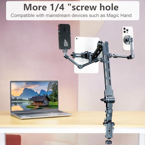 Heavy Duty Magic Arm, Desktop Overhead Mount, 5kg Weight Capacity