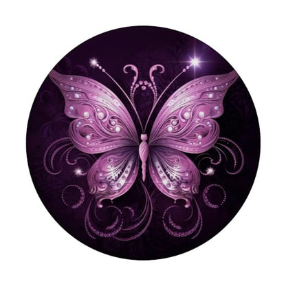 Pink Butterfly Purple Butterfly PopSockets Adhesive PopGrip - style: Adhesive PopGrip