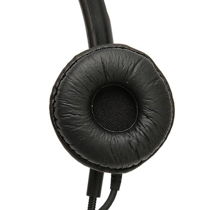 SUNGOOYUE Telephone Headset, Single Ear Wired Headphone with Noise Canceling Microphone and Adjustable Headband for Call Center Customer Service Office PC