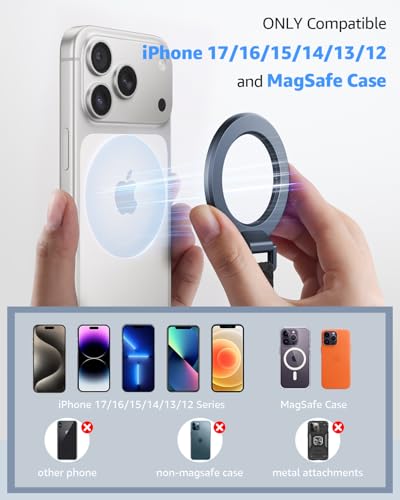 SUPERONE for MagSafe Phone Grip Kickstand, Magnetic Phone Ring Holder